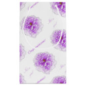 Paars ventilator Baby shower Klein Cadeauzakje (Achterkant)