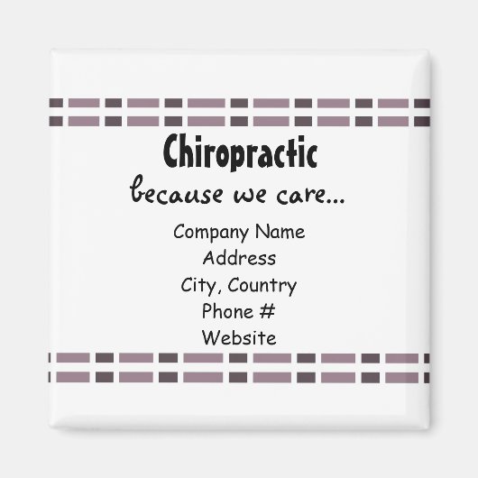 Paars verbindingsontwerp magneet (Voorkant)