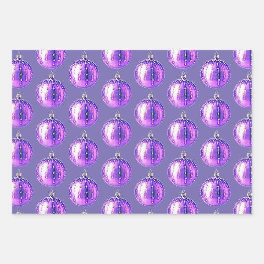 Paars versierpapier voor sierdoeleinden inpakpapier vel (Voorkant)