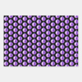 Paars versierpapier voor sierdoeleinden inpakpapier vel (Voorkant 3)