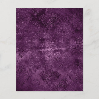 Paars Victoriaans gothic Damask-scrapbook
