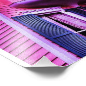 Paars Victoriaans Huis Foto Afdruk (Hoek)