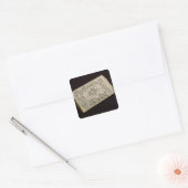 Paars Vierkante Sticker (Envelop)