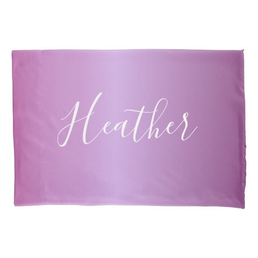 Paars Violet en aangepast witboek Kussensloop (Voorkant)
