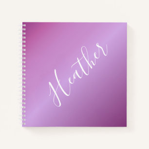 Paars Violet en aangepast witboek Notitieboek
