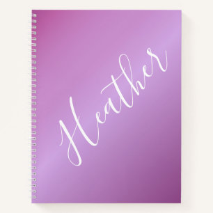 Paars Violet en aangepast witboek Notitieboek