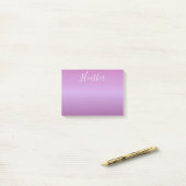 Paars Violet en aangepast witboek Post-it® Notes (Op bureau)