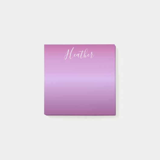 Paars Violet en aangepast witboek Post-it® Notes (Voorkant)