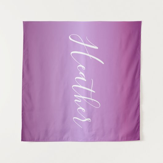 Paars Violet en aangepast witboek Wandkleed (Voorkant (horizontaal))