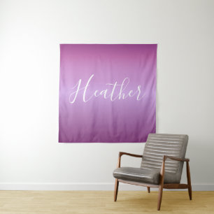 Paars Violet en aangepast witboek Wandkleed