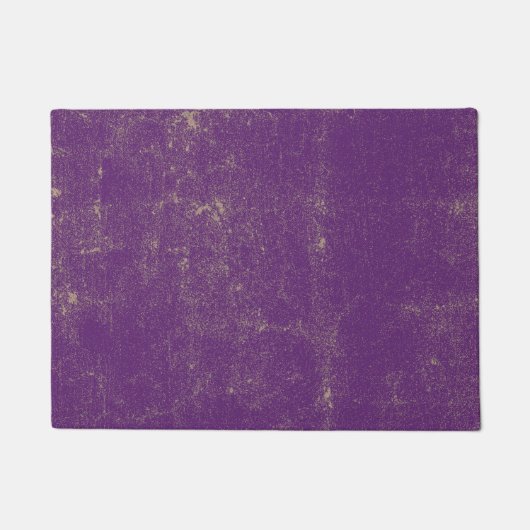 Paars Violet Textured Grunge Pattern Deurmat (Voorkant)