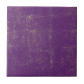 Paars Violet Textured Grunge Pattern Tegeltje (Voorkant)