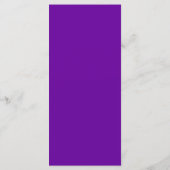 Paars Violette Trouwmenu Menu (Achterkant)