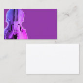 Paars Violin Visitekaartje (Voorkant / Achterkant)