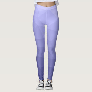 Paars vioolblauw maasvormig meetkundig patroon leggings