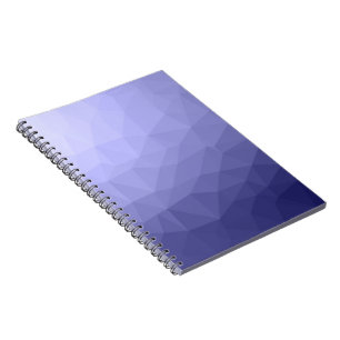 Paars vioolblauw maasvormig meetkundig patroon notitieboek