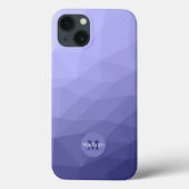 Paars vioolblauw rooster monogram Case-Mate iPhone case (Achterkant)