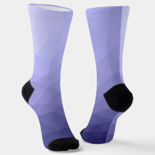 Paars vioolblauw roosterpatroon sokken