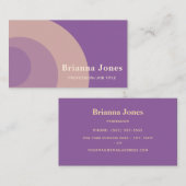 Paars Visitekaartje (Voorkant / Achterkant)