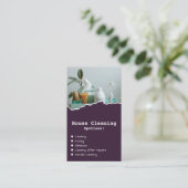 Paars Visitekaartje voor Professionals (Staand voorkant)