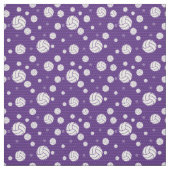 Paars Volleyball Chevron Patterned Stof (Swatch)