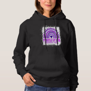 Paars voor militair Kinder maandelijks militair ki Hoodie