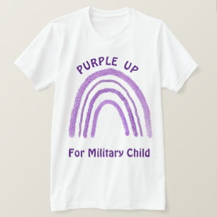 Paars voor militair Kinder militair kind T-shirt
