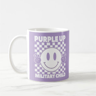 Paars voor militaire Kinder kindermaand Koffiemok