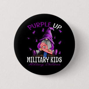 Paars voor militaire Kinder kindermaand Ronde Button 5,7 Cm