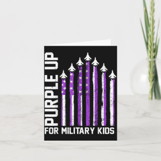 Paars voor militaire kinderen Peuter Vrouwen Jonge Kaart