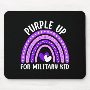 Paars voor militaire kinderen peuter vrouwen jonge muismat