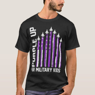 Paars voor militaire kinderen Peuter Vrouwen Jonge T-shirt