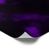 Paars vredesteken poster (Hoek)