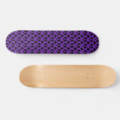 Paars vredesteken skateboard (Horizontaal)
