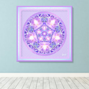 Paars W1 Canvas Afdruk