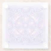 Paars W1 Glazen Onderzetter (Achterkant)