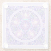 Paars W1 Glazen Onderzetter (Achterkant)