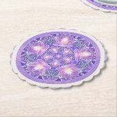 Paars W1 Kartonnen Onderzetters (Gekanteld)