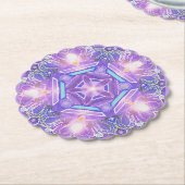 Paars W1 Kartonnen Onderzetters (Gekanteld)