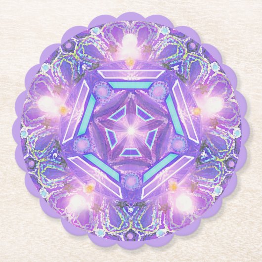 Paars W1 Kartonnen Onderzetters (Voorkant)