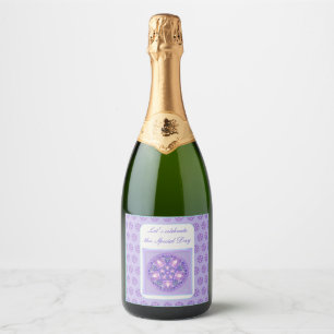Paars W1 Sparkling Wijnetiket