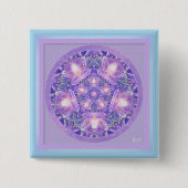 Paars W1 Vierkante Button 5,1 Cm (Voorkant)