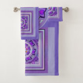 Paars W2 Bad Handdoek (Insitu)