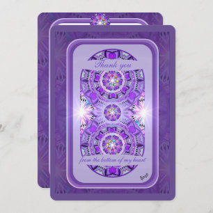 Paars W2 Bedankkaart