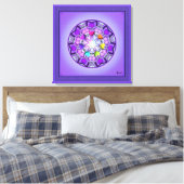 Paars W2 Canvas Afdruk (Insitu (Slaapkamer))