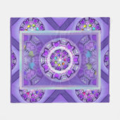 Paars W2 Fleece Deken (Voorkant (Horizontaal))