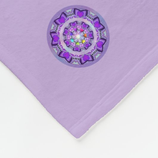 Paars W2 Fleece Deken (Hoek)