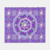 Paars W2 Fleece Deken (Voorkant (Horizontaal))