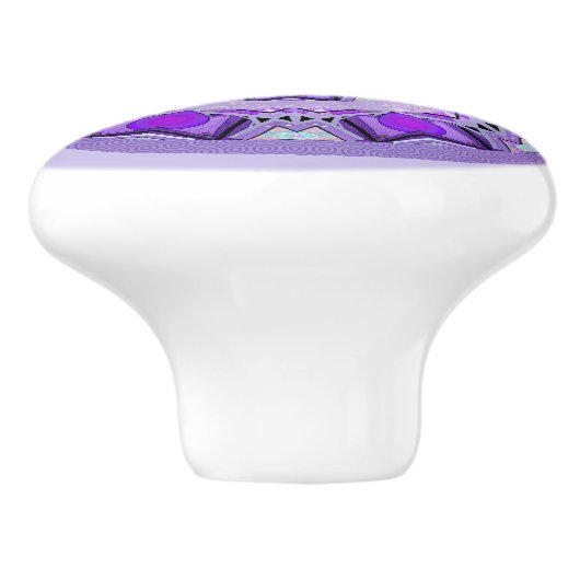 Paars W2 Keramische Knop (Zijkant)