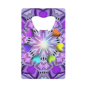 Paars W2 Kredietkaart Flessenopener